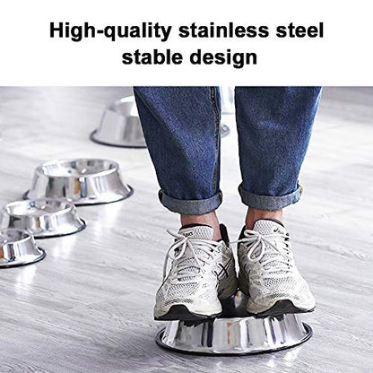 Stainless Steel Dog Bowls, 1.5 Cup Cat Bowl with Rubber Base for Cats, Puppy - color: Stainless steel (2Pack), size: 1.5 Cup/7.1" Dia x 1.8" H (2Pack)