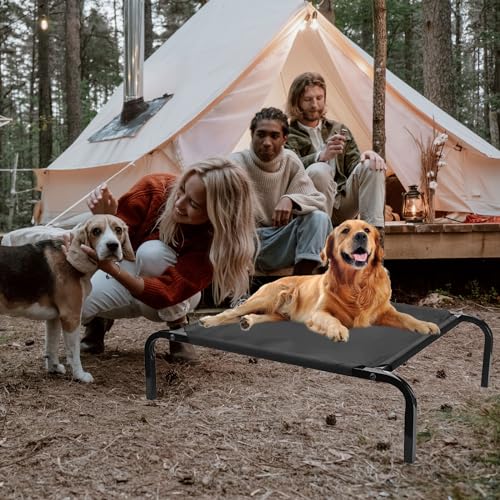 Ipetboom Elevated Dog Bed Replacement Cover, Breathable Mesh Hammock, 42.84 x 28.30 x 0.31 in