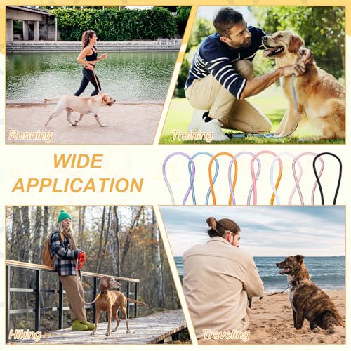 Dog Leash with Padded Hands Free, 4.9ft/1.5m Adjustable Bungee Dog Training Leash, No Pull Heavy Duty Nylon Rope(Purple), Intended for Large Medium Pet Running/Hiking/Walking - color: Purple, size: 4.9ft/1.5m