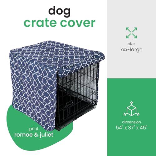 Molly Mutt Romeo & Juliet 54" Crate Cover - color: Romeo & Juliet, size: 54.0"L x 37.0"W x 45.0"H