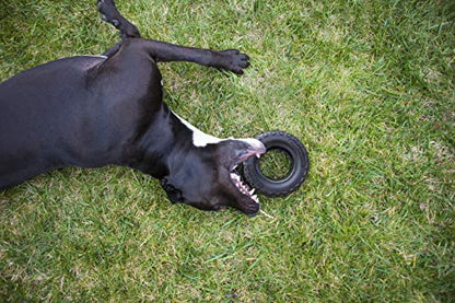 Mammoth TireBiterII – Natural Rubber Dog Toys for Extreme Chewers – Dog Toys for Extra Long Interactive Play – Aggressive Chewer Toys for Large - X-Large Dogs - X-Large 7” - size: X-Large 7", style: Tire