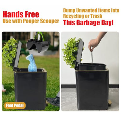 Yatmung 7 Pack - Dog Poop Trash Can Outside