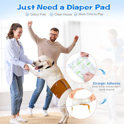 Dog Diaper Liners 100ct Super Absorption Disposable Dog Diaper Booster Pads Leak-Proof for Female and Male Fit Most Reusable Pet Belly Bands, Wraps and Period Diapers(Regular, S-100ct) - size: Regular