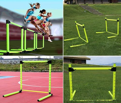 Small Agility Hurdles Trainer Set, 10-60Cm Adjustable Training Hurdles for Kid, Portable PVC Track & Field Hurdles, for Horse Dog Jump Training (1 Pc) - size: 1 pc