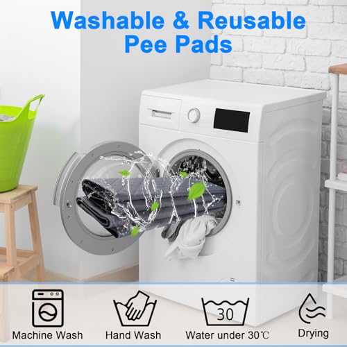 Washable Pee Pads for Dogs 34"x36" Reusable Puppy Pad Pet Training Pads, Waterproof Mat Non-Slip, Dog Pee Pad Whelping Pads Dog Mat-Playpen,Crate,Sofo,Car,Potty,Bed - size: 34"×36"