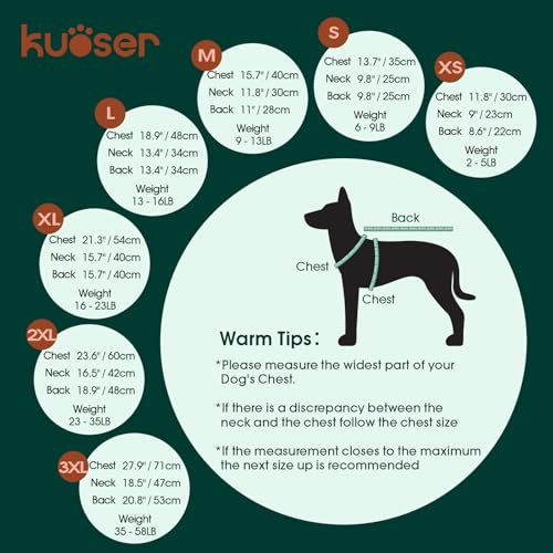 Kuoser Dog Sweater, Large Sweaters for Dogs Doggy Turtleneck Christmas Thanksgiving Outfit, Thick Warm Knitted Dog Winter Vest Puppy Fall Sweater, Pet Cold Weather Sweatshirt Warm Clothes, Red L - color: Red, size: Large (Chest: 18.9''; Weight: 13 - 16LB)