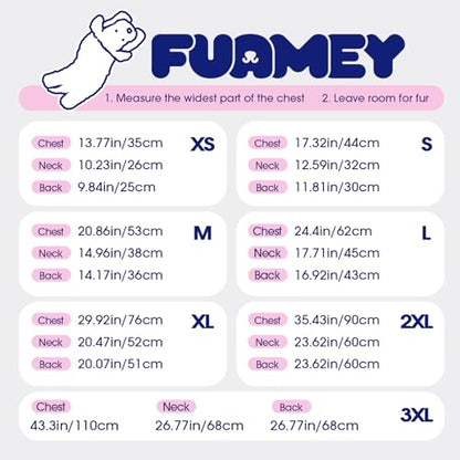 FUAMEY Dog Coat for Small Dogs,Waterproof Dog Winter Jacket with Harness Built in Puppy Cold Weather Coats Reflective Pet Vest with Zipper Warm Fleece Dogs Snowsuit Windproof Mint Green XS - color: Mint Green, size: XS(chest:14in)