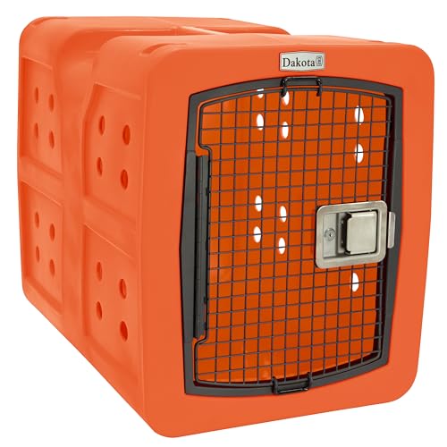 dakota283 Medium Kennel -Frame Door- Orange - color: Orange, size: Medium
