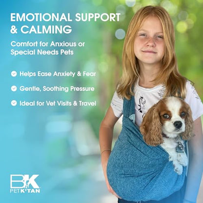 Pet K’tan Anti Anxiety Wearable Cat & Dog Carrier – Hands-Free Front Facing Adjustable Pet Cuddler Sling for Small to Medium Pets & Puppies up to 20 lbs | Pawquamarine | Large - size: Large (16-20)