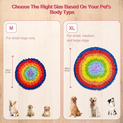 2 Pcs Snuffle Mat for Dogs, Pet Slow Feeding Interactive Toys for Smell Training, Foraging Skills, Suitable for Puppy or Cat