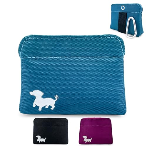 Pocket Sized Dog Treat Pouch - Treat Pouches for Pet Training - Dog Treat Pouch with Magnetic Closure - Dog Walking Treat Bag for Dog Training - Turquoise - color: Turquoise, size: Extra Small