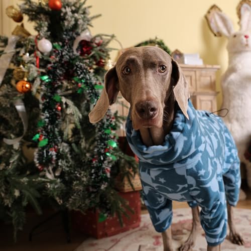 ROZKITCH Dog Fleece with Legs, Pet Windproof Warm Cold Weather Jacket Vest with Luminous Zipper, Jumpsuit Apparel Outfit Clothes for Small Medium Large Dog Shark XS - color: Blue-shark, size: XS
