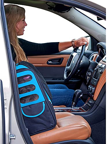 Pet Gear I-GO2 Roller Backpack, Travel Carrier, Car Seat for Cats/Dogs, Mesh Ventilation, Included Tether, Telescoping Handle, Storage Pouch, 2 Models, Available 12 Colors