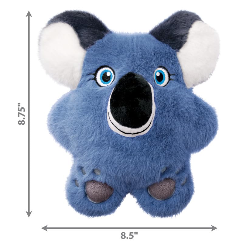 KONG Snuzzles Dog Toy, Plush Squeaker, Crinkle Sounds, Soft Durable Indoor Play (Bear/Koala Combo, Medium) - color: Bear/Koala Combo, size: Medium