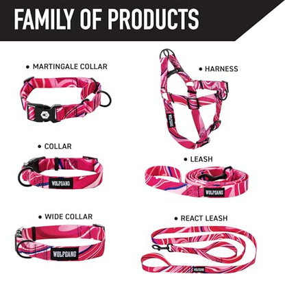 Wolfgang Heavy Duty, Adjustable Dog Collar with Quick Release Nylon Buckle for Walking & Training, MarbleSwirl Print, Small - color: MarbleSwirl Print, size: Small (5/8 Inch x 8-12 Inch)