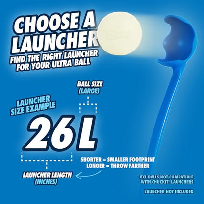 Chuckit! Glow in the Dark Bouncy Ball for Dogs, Chuckit Dog Toy, Max Glow Balls - Large, 3 Inch, Pack of 1 - size: Large