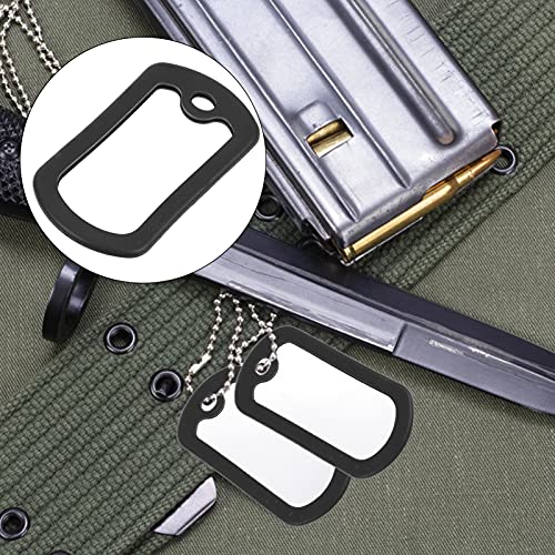 12pcs Dog Rubber tag Silencer Dog tag Cover id Silencer Silicone
