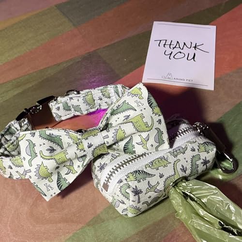 ARING PET Dog Waste Bag Dispenser, Cotton Doggy Poop Bags Holders Attach to Any Leashes, Portable Washable Christmas Pet Waste Pouch Dispenser with Metal Zipper - color: B:reindeer
