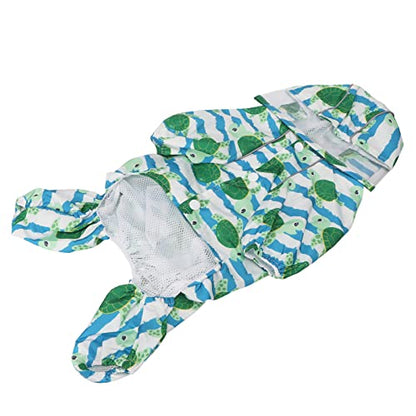Breathable Dog Raincoat with Reflective Trim and Hood Lightweight Quick Clip Design for Small to Extra Large Breeds