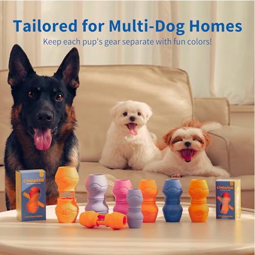 PetClan Chewise Bully Stick Holder, Improved Bully Sticks Holder, Ultimate Secure Heavy Duty, BPA-Free Safety Device to Prevent Choking, Fits Various Bully Sticks and Dog Sizes - color: Purple, size: Extra Large