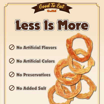 Gootoe Turkey Tendons for Dogs –All-Natural, Hypoallergenic Dog Treats, Rawhide Alternative, Long Lasting Puppy Chews, Healthy Dog Treats for Small Breeds, Ring (S), 6 Count Pack - size: 2.54 Ounce (Pack of 1)