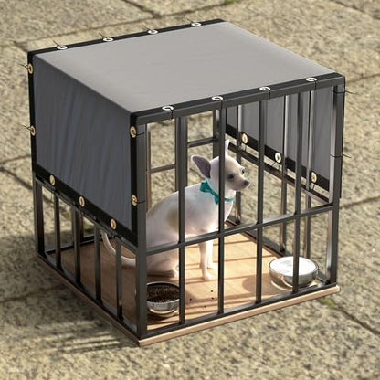 ColourTree 2' x 3' Grey Custom Size Shade Cloth with Grommets - 90% Sunblock, Durable Mesh Fabric Tarp for Dog Kennel Cover, Fence Privacy Screen, Greenhouse, Chicken Coop & Pet Playpen. - color: Grey, size: 2' x 3' Custom Size