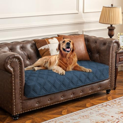 Ameritex Waterproof Dog Bed Cover Pet Blanket with Anti-Slip Back for Furniture Bed Couch Sofa - color: Navyblue, size: 30x53 Inch (Pack of 1)