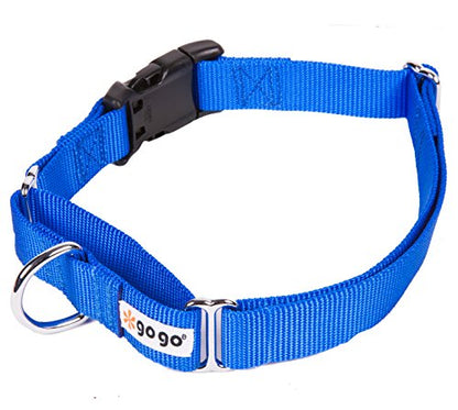 GOGO Pet Products 3/8-Inch Martingale Dog Collar, X-Small, Blue - color: Blue, size: Xsmall (3/8" web width)
