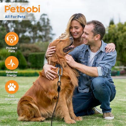 Petbobi Dog Tie Out Cable & Stake, Heavy Duty 30FT Lead for 300lbs Dog | Escape-Proof Screw-Lock, 6mm Chew-Proof Tether, 16.5" Stake, 360° Swivel, 5-In-1 Set with Rod, Yard Beach & Camping Outside - size: 30ft