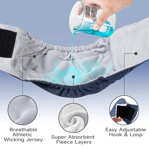 Male Belly Bands Dogs Diapers(4 Pack), Washable Reusable High Absorbing Boy Doggy Wraps Panties Doggie Puppy Pooping Potty Training Incontinence Marking Pañal para Perro Black Blue Gray Grey Small - color: Black Blue Gray Grey, size: Small (11"-14")