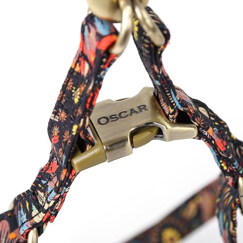 Angie and Allie Organic Cotton Personalized Step in Dog Harness,Custom Dog Halter Vests,Adjustable No Pull Canine Halter Harness for Small Medium Large Dogs - color: Sunflowers, size: XS