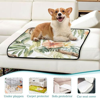 Qilmy Sloth Pet Mat, Waterproof Reusable Dog Training Pad Anti-Slip Pet Creat Pad for Small Medium Large Dogs and Cats - size: Smallx3