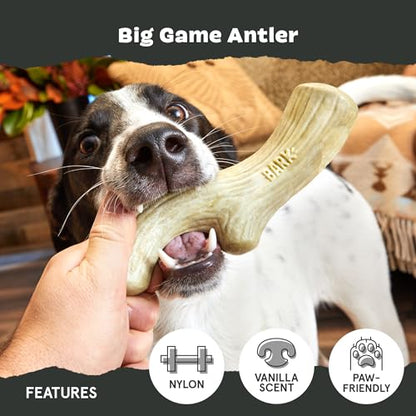 Barkbox Super Chewer Tough Dog Chew Toys for Aggressive Chewers, Dental Stimulating (Antler - Large) - color: Big Game Antler - Large, size: Medium/Large