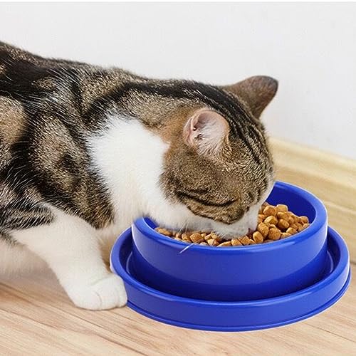 Ants Away Dog Bowl Cat Puppy Food Bowls Round No Spill Eating Feeder for Small Animals Brown S - color: Brown, size: Small