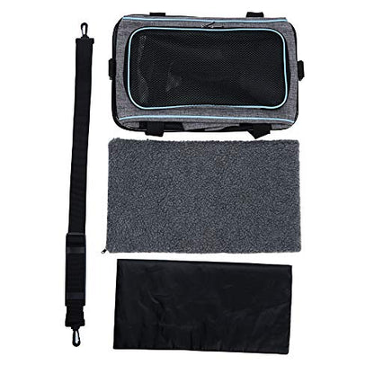 Vceoa 17.5x11x11 Inches Cat, Dog Carrier for Pets Up to 16 Lbs, Soft-Sided Cat Bag Animal Carriers Travel Puppy Carry As a Toy of Fabric Pet Home - size: 17.5"L x 11.0"W x 11.0"H