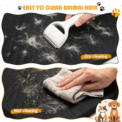 Dog Bed Mat, 52x24x2 Inch Waterproof Dog Car Bed, Travel Pet Mat for Sedan Mid-Size SUV Truck, Orthopedic Foam Dog Sleeping Pad, Non Slip Washable Dog Crate Pad for Trunk Indoor Outdoor