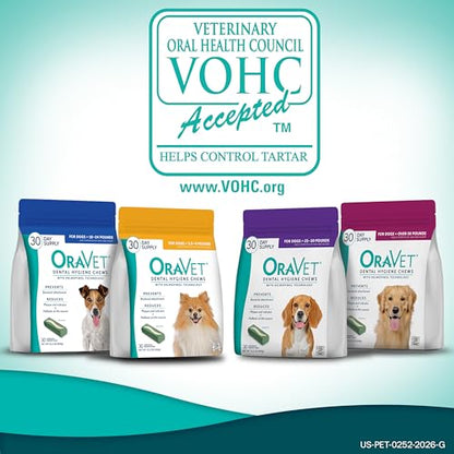 ORAVET Dental Chews for Dogs, Oral Care and Hygiene Chews (Large Dogs, Over 50 lbs.) Pink Pouch, 14 Count - size: 14 Count (Pack of 1)