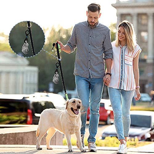 2 Pieces Dog Poop Bag Holder for Leash Waste Bag Carrier (Blue - American Flag) - color: Blue - American Flag