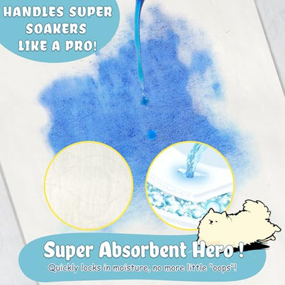 LeapSheep Dog Diaper Liners Pee Pads for Male and Female Dogs, Dog Period Pads, Super Soft Absorbtion Dog Booster Pads Fits Belly Bands, Wraps and Washable Doggy Diapers Female (S, 20) - size: Small