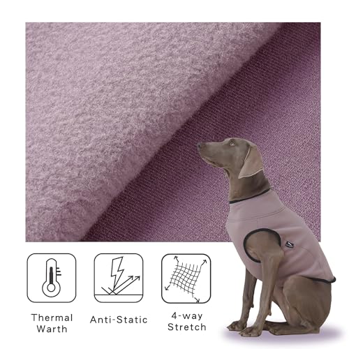 2-Layer Dog Outdoor Apparel Set (XL) – Lightweight Thermal Fleece Vest with High Collar & Stretch Comfort Plus Water-Repellent Hooded Windbreaker, Reflective Packable Protection for Walking &