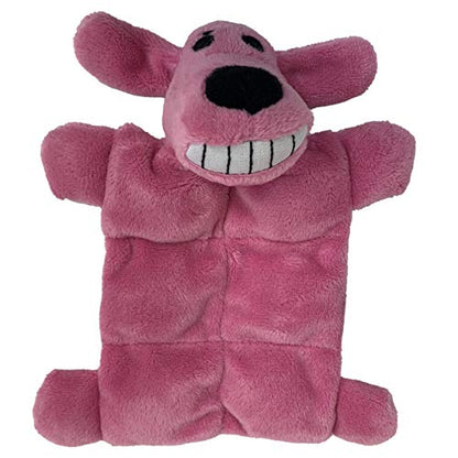 Multipet Loofa Squeaker Mat 6" Dog Toy (3 Pack)