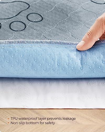 Feandrea Washable Dog Pee Pads, 2 Pack, Reusable Dog Pads, 60 x 48 Inches, XXL, Waterproof Pet Training Pads, Leakproof, Non-Slip, Super Absorbent, Gray UPTD048G01 - size: XXL (60"L x 48"W)