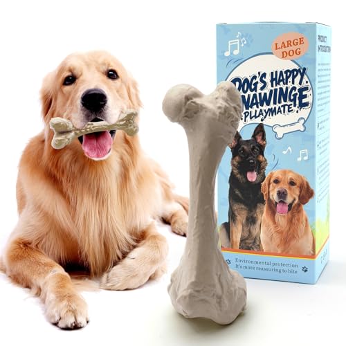 KIMOO Nylon Dog Chew Bone for Long Lasting, Durable Dog Chew Toys for Aggressive Chewers Dogs Treats Bones with Bacon Flavor for Large Dogs Over 33 Ibs, 1 Pack - color: Bacon