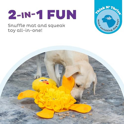 Outward Hound by Nina Ottosson Snuffle Palz Plush Snuffle Mat Dog Treat Puzzle, Non-Slip, Yellow, Chicken - color: Snuffle Palz Chicken
