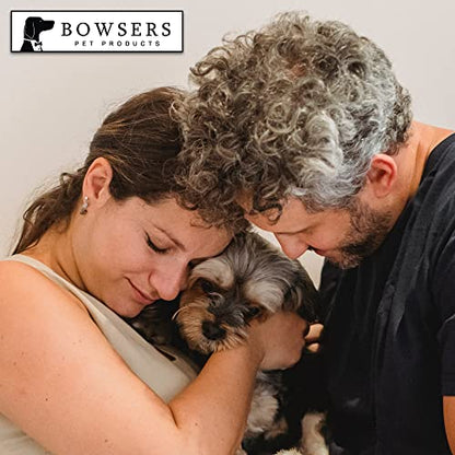 Bowsers Artisan Diner Double Dog Feeder - Handcrafted Rubberwood Frame with Square Ceramic Bowls Feeder for Dogs - Walnut, Medium, 22" x 10" x 6" - color: Walnut, size: Medium