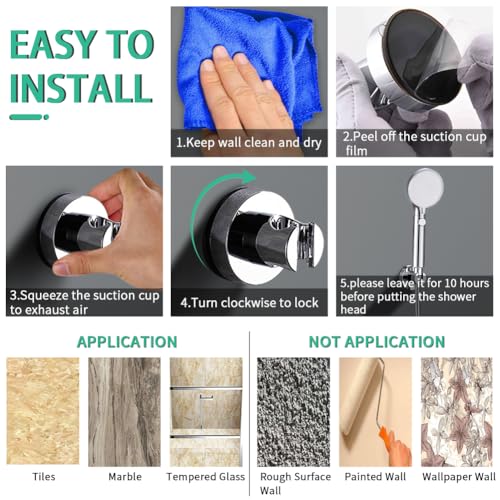 Dog Shower Head Sprayer Pet High Pressure 3 Mode Handheld with ON OFF Switch Metal Diverter 100 Inch Extra Long Stainless steel Hose No Drill Hook Chrome