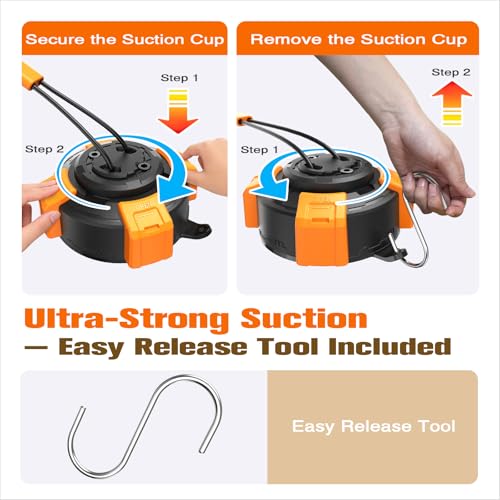 Interactive Dog Tug of War Toy with Suction Cup – Indestructible Puppy Teething Toys for Aggressive Chewers, Heavy Duty Self-Play Chew Toy for Boredom Relief, Dog Toys for Small Medium Large Breeds