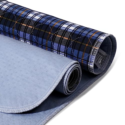 Non-Slip Bed Pads for Incontinence Washable (28" x 36"|2 Pack),Waterproof Bed Pads,Adult Washable Incontinence Bed Pads for Adults,Dog,Kids - color: Blue, size: 28" x 36" | 2 Pack