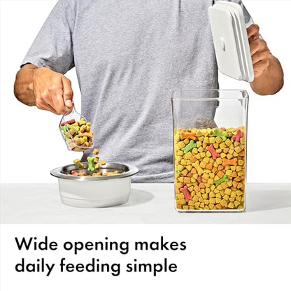 OXO Pet POP Container with Scoop — 6.0 Qt/5.7 L - color: Whisker Gray, size: 6 Qt