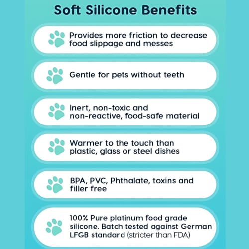 EcoLeo Whisker Friendly Cat Food Dish, Platinum Silicone, LFGB Certified Non-Toxic, Anti Whisker Fatigue, Low Profile, Shallow, Non Slip, Cat Dog Kitten Feeding Dish_Green - color: Sage